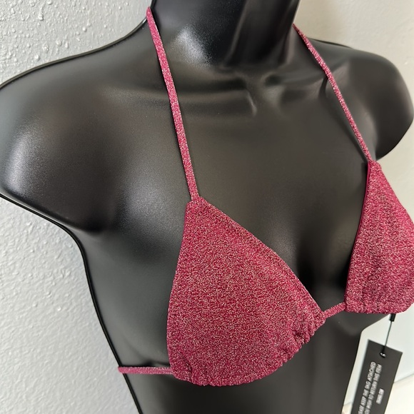 Grape sparkle string triangl bathing suits top - Picture 2 of 9